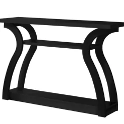 Accent table - 47"l / black hall console - Monarch