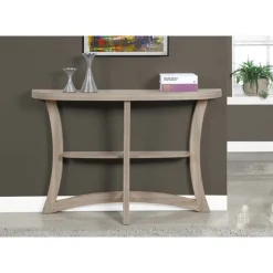 Accent table - 47"l / dark taupe hall console - Monarch