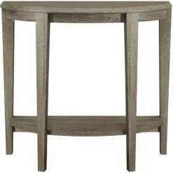 Accent table - 36"l / dark taupe hall console - Monarch