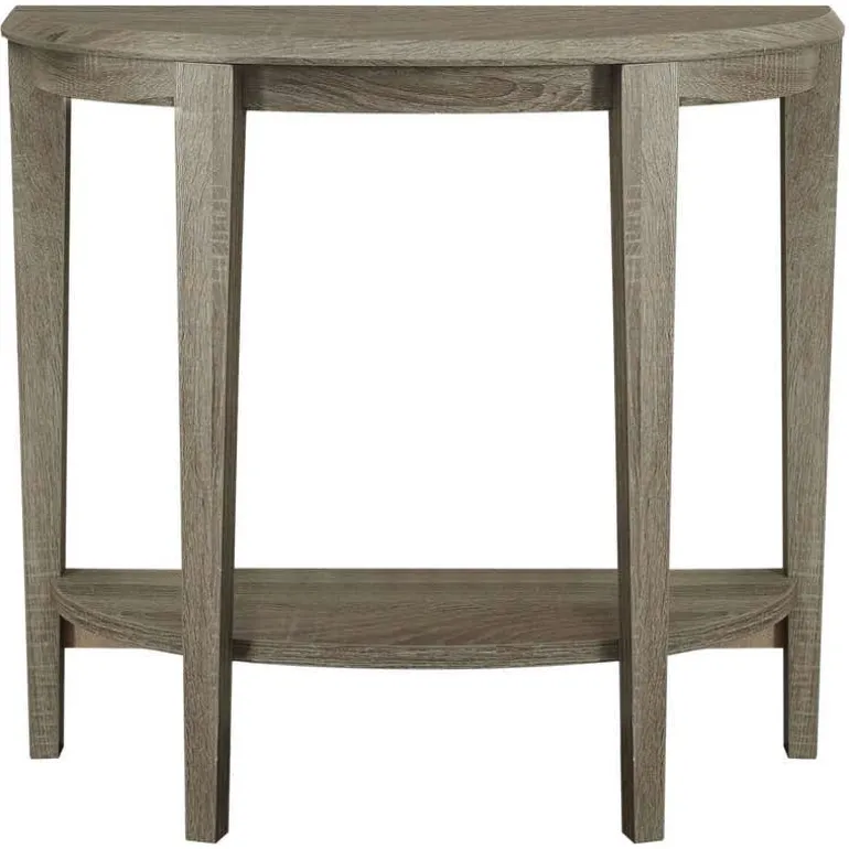 Accent table - 36"l / dark taupe hall console - Monarch
