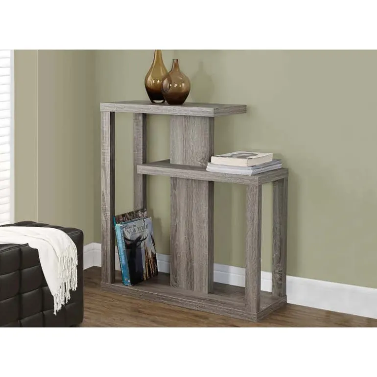 Accent table - 32"l / dark taupe hall console - Monarch