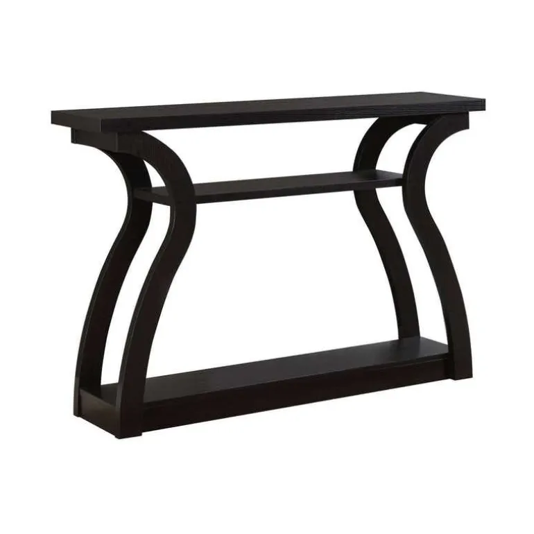 Accent table - 47"l / espresso hall console - Monarch