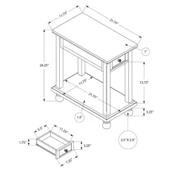 Accent table 24"h - Monarch