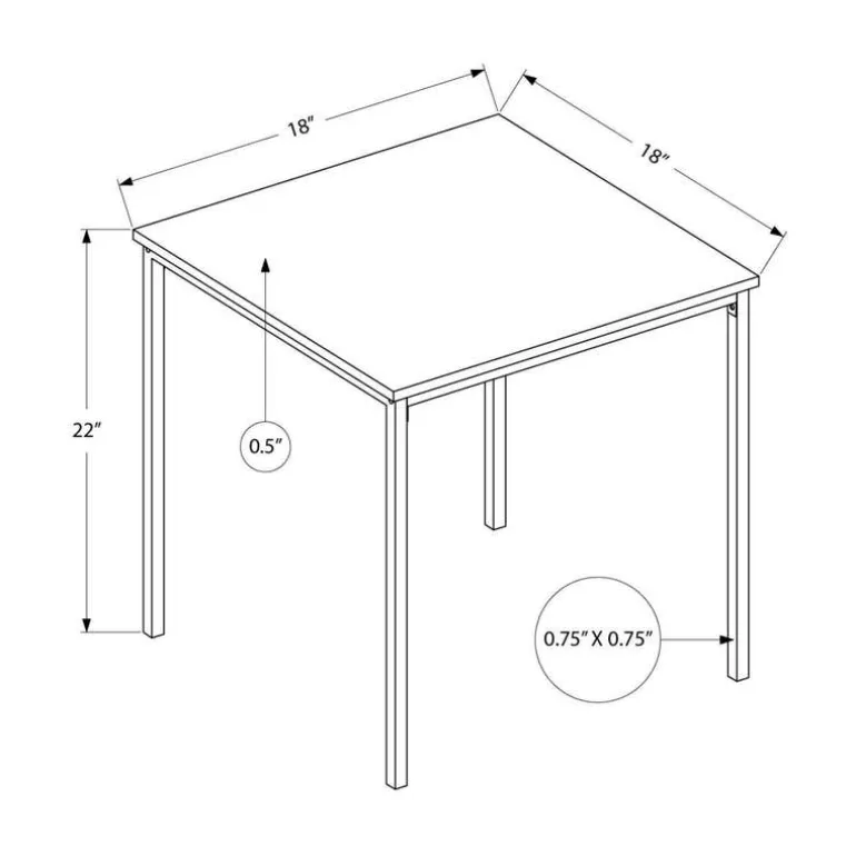 Accent Table 22"H - Monarch