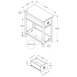 Accent table 24"h - Monarch