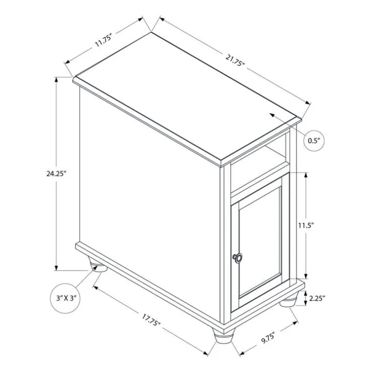 Accent table 24"h - Monarch