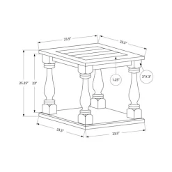 Accent table 25
