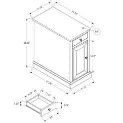 Accent table 24"h - Monarch