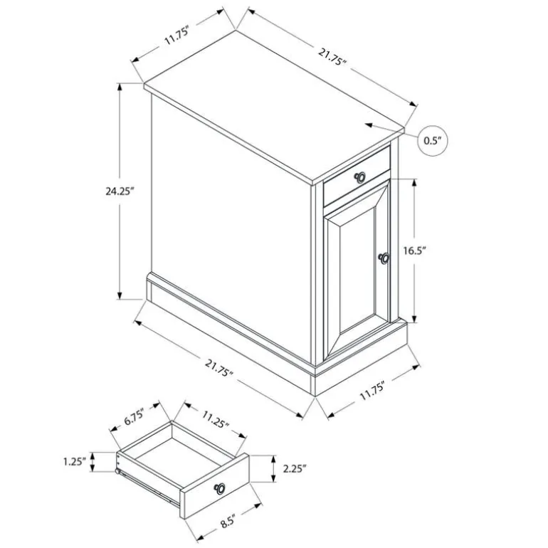 Accent table 24"h - Monarch