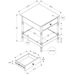 Accent table 25