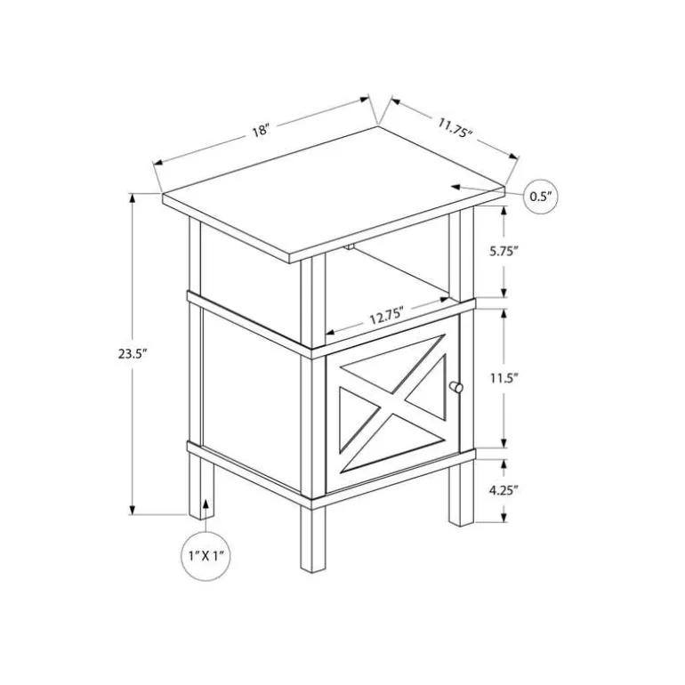 Accent Table 24"H - Monarch