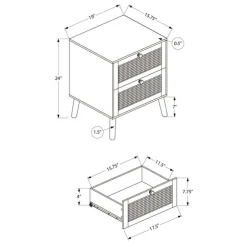 Accent Table 24"H with Storage - Monarch