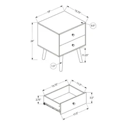 Accent Table 24"H with Storage - Monarch