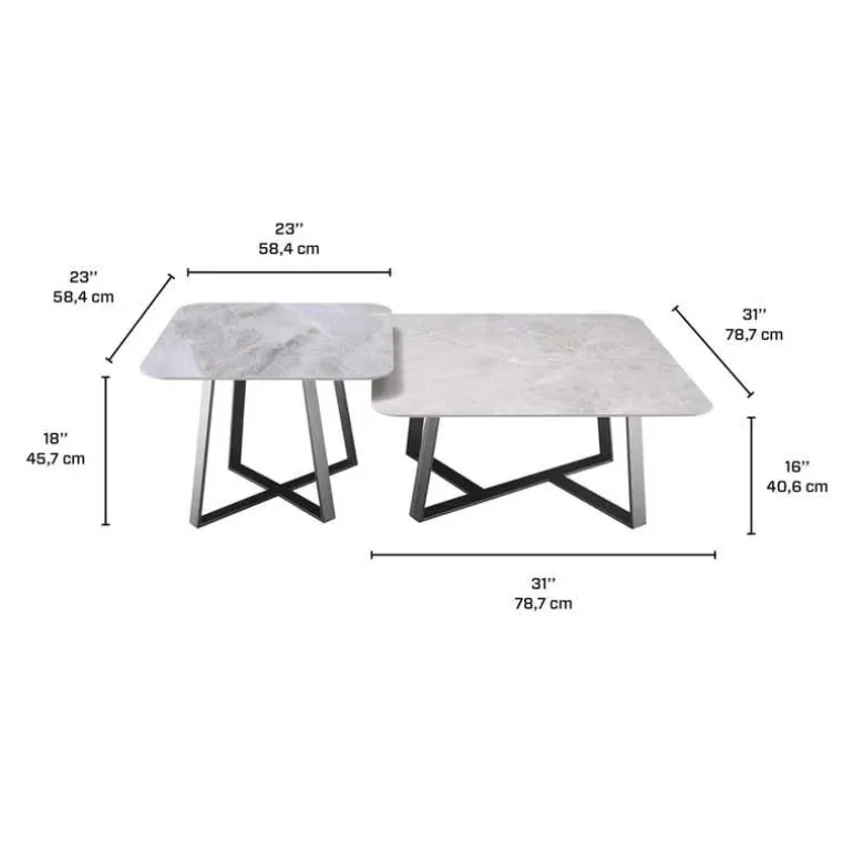 Accent Table Set - 2 pcs