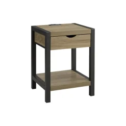 Accent Table with Storage, Power Outlet, and USB Ports - Monarch