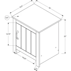 Accent Table with Storage - Monarch