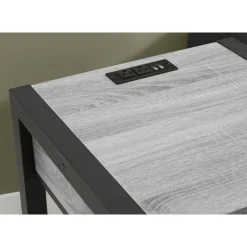 Accent Table with Storage, Power Outlet, and USB Ports - Monarch