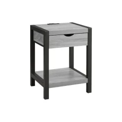 Accent Table with Storage, Power Outlet, and USB Ports - Monarch