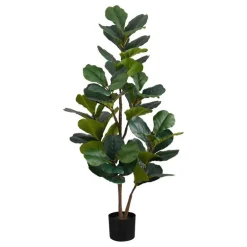 Artificial plant - 49"h / indoor fiddle tree in a 5" pot