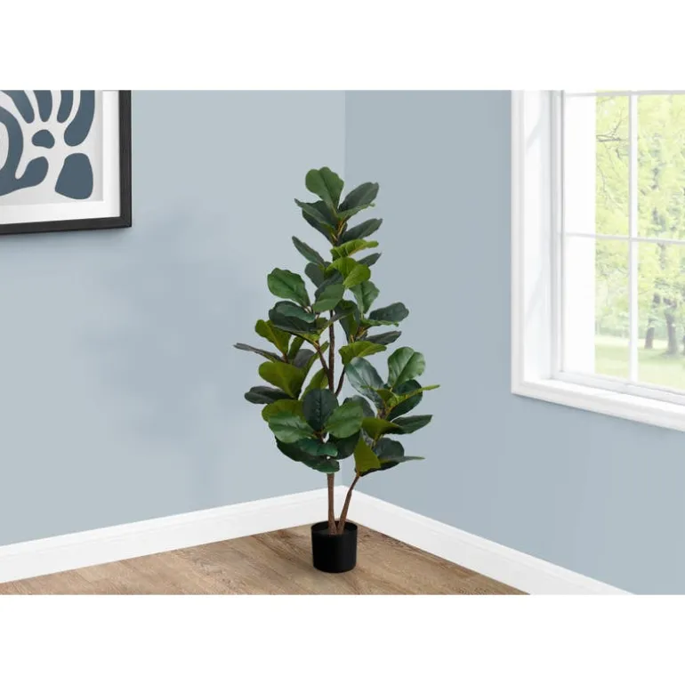 Artificial plant - 49"h / indoor fiddle tree in a 5" pot