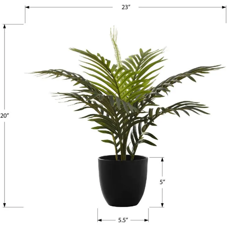 Artificial plant - 20"h / indoor palm in a 5" pot