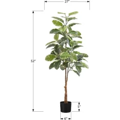 Artificial plant - 52"h / indoor rubber tree in a 5" pot