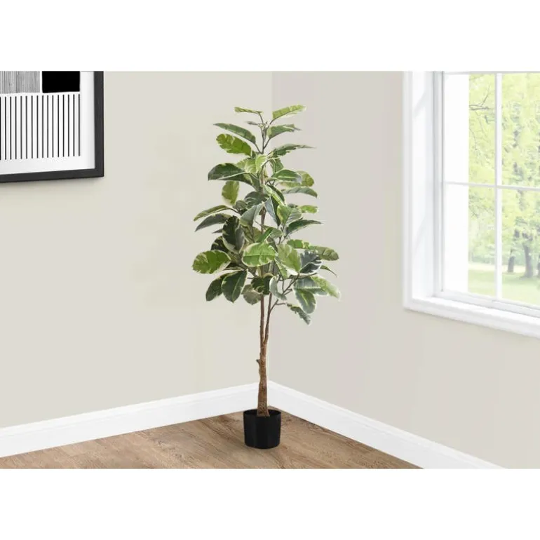 Artificial plant - 52"h / indoor rubber tree in a 5" pot