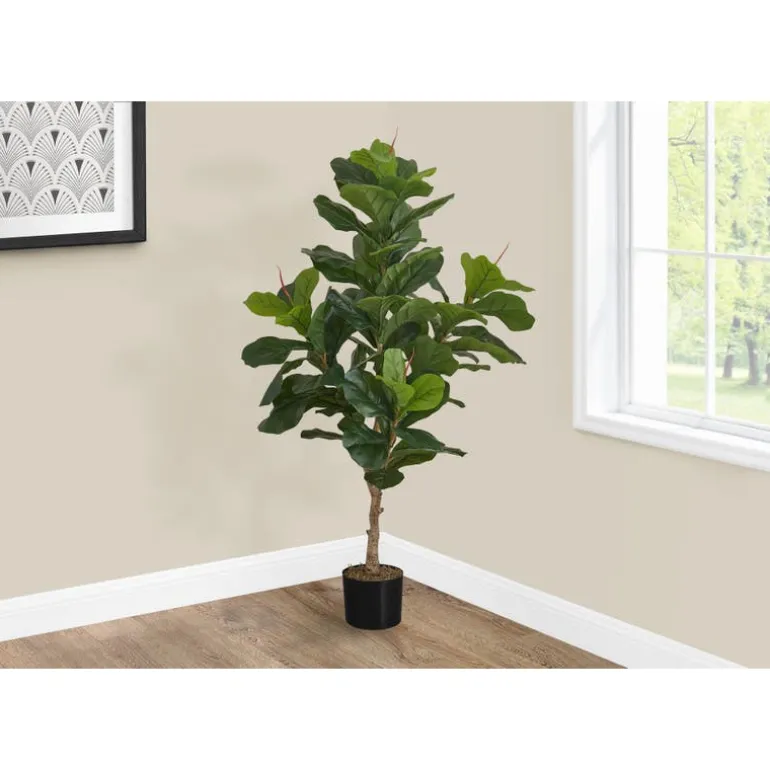Artificial plant - 47"h / indoor fiddle tree in a 5" pot