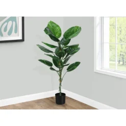 Artificial plant - 54"h / indoor dieffenbachia / 6" pot