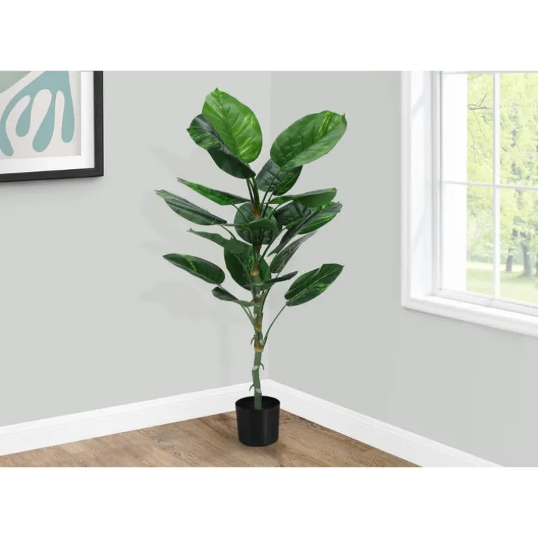Artificial plant - 54"h / indoor dieffenbachia / 6" pot