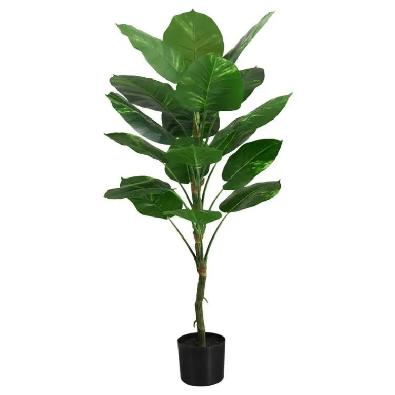 Artificial plant - 54"h / indoor dieffenbachia / 6" pot