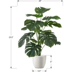 Artificial plant - 24"h / indoor monstera in a 5" pot