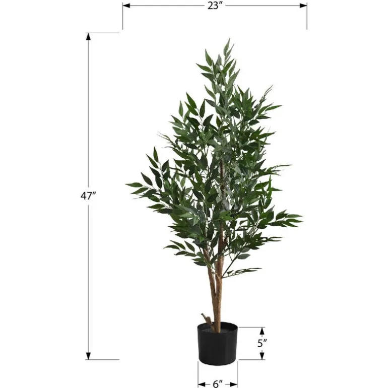 Artificial plant - 47"h / indoor acacia tree in a 5" pot