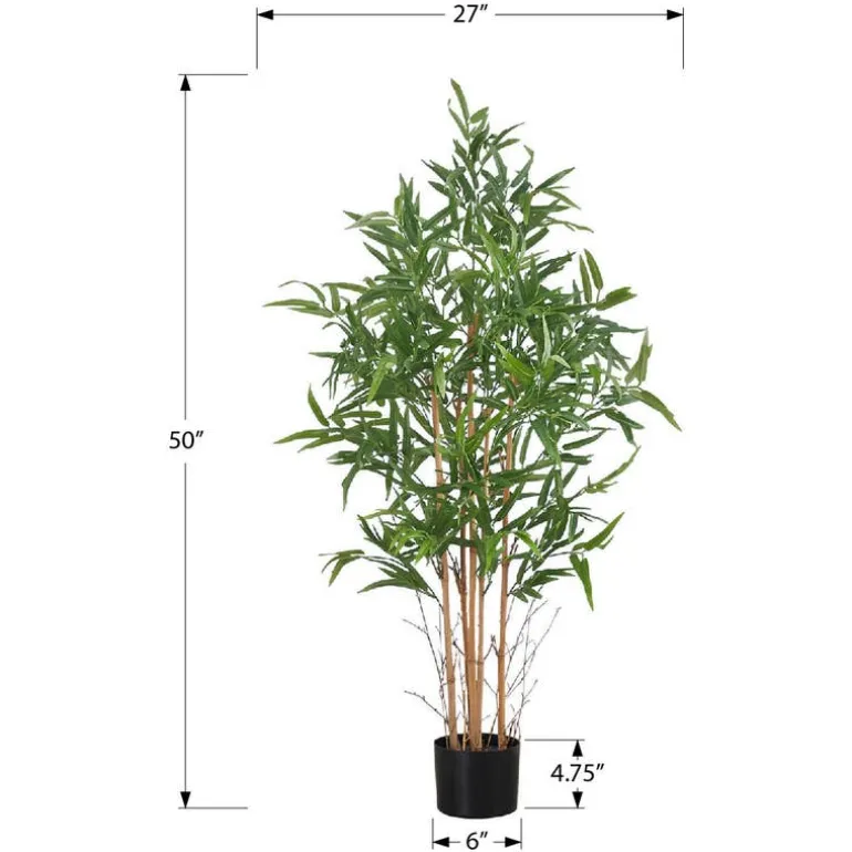 Artificial plant - 50"h / indoor bamboo tree in a 5" pot