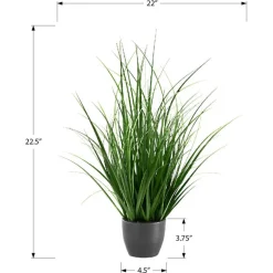 Artificial plant - 23"h / indoor grass in a 4" pot