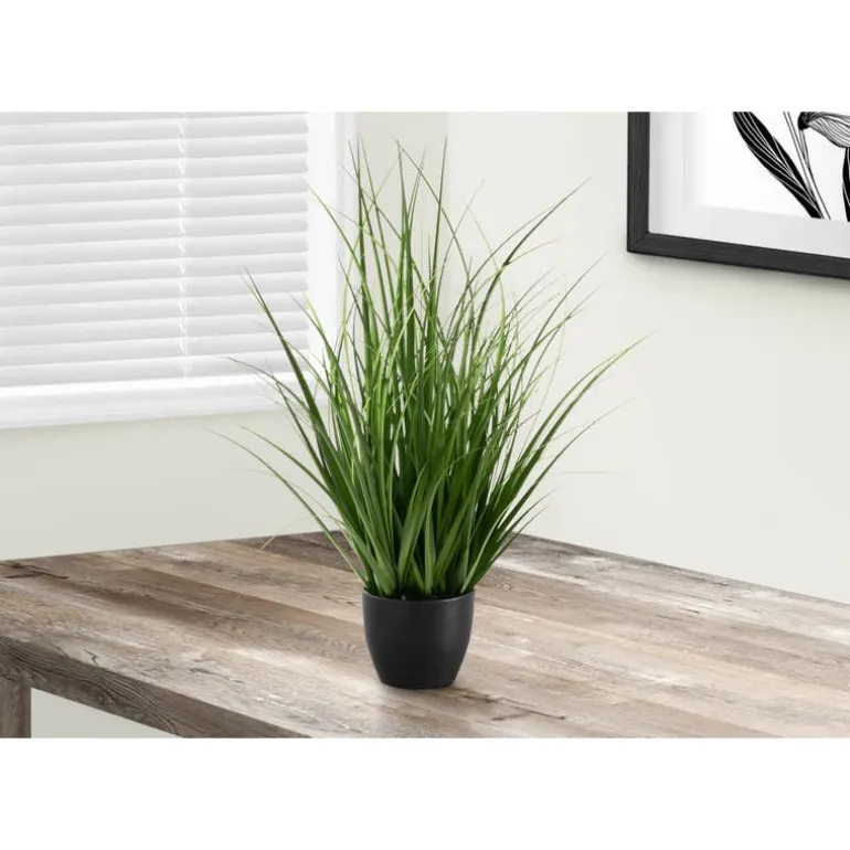 Artificial plant - 23"h / indoor grass in a 4" pot