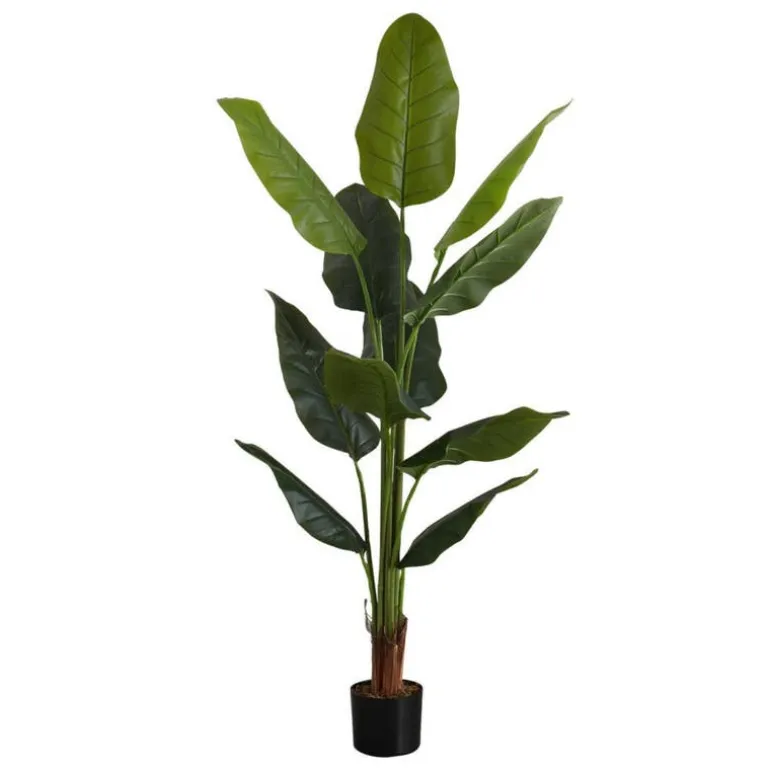 Artificial plant - 59"h / indoor strelitzia in a 5" pot