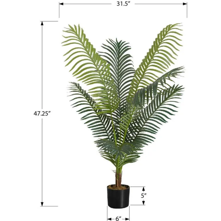 Artificial plant - 47"h / indoor palm tree in a 5" pot