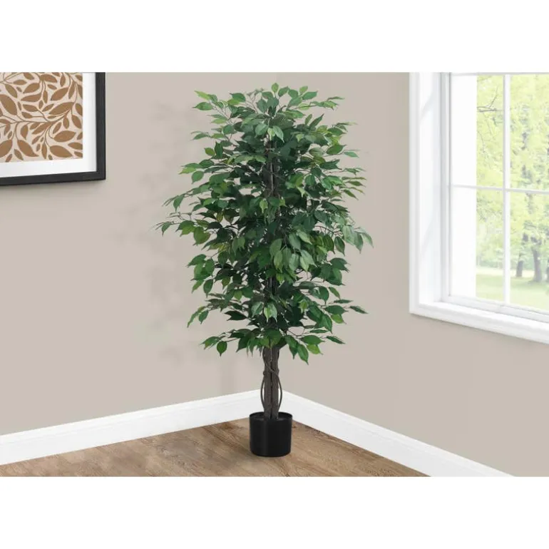 Artificial plant - 58"h / indoor ficus tree in a 6" pot