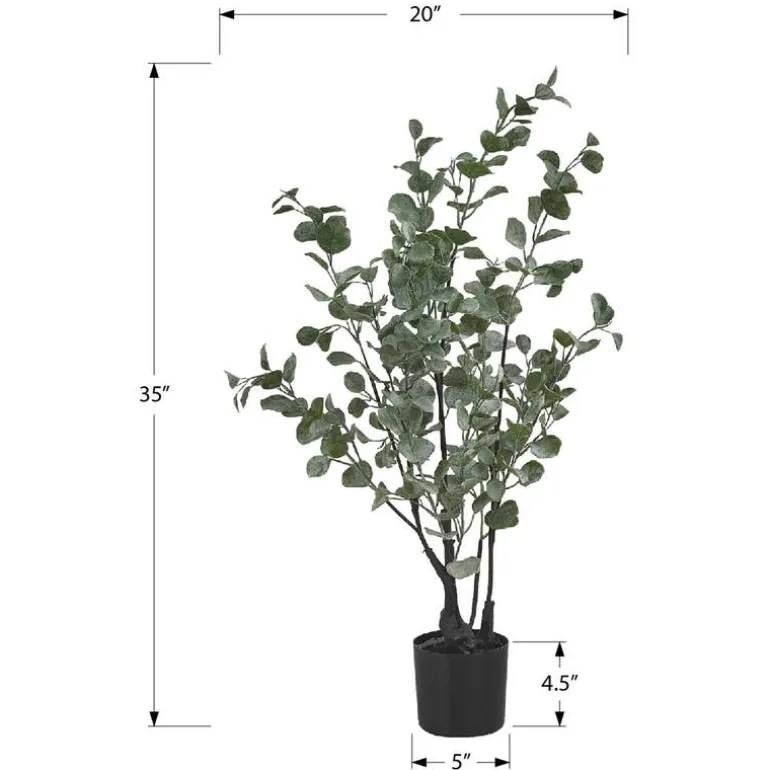Artificial plant - 35"h / indoor eucalyptus in a 5" pot
