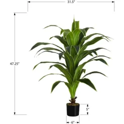 Artificial plant - 47"h / indoor dracaena in a 5" pot