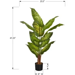 Artificial plant - 47"h / indoor evergreen in a 5" pot