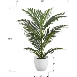 Artificial plant - 28"h / indoor palm in a 6" pot