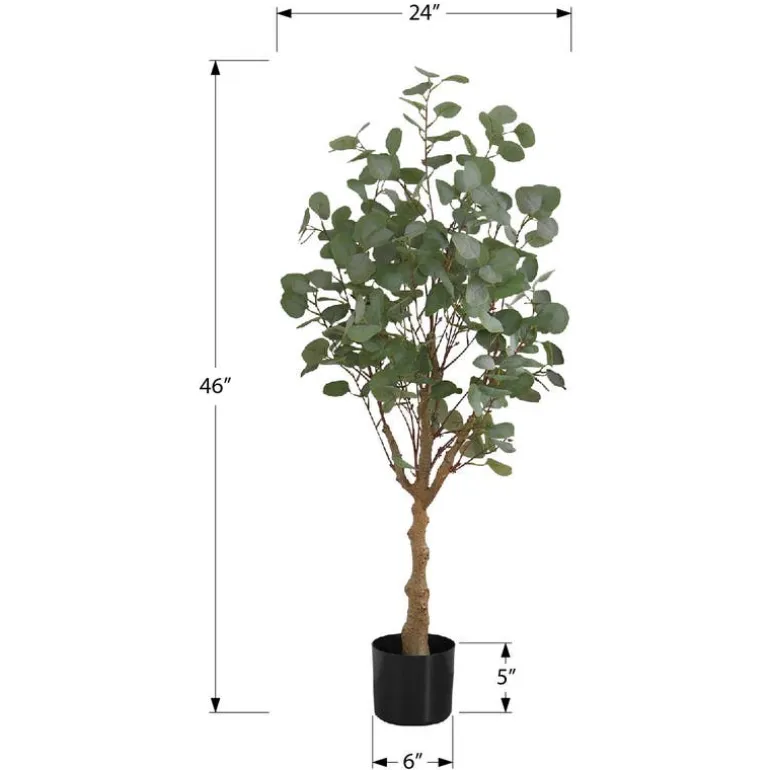 Artificial plant - 46"h / indoor eucalyptus tree/ 5" pot