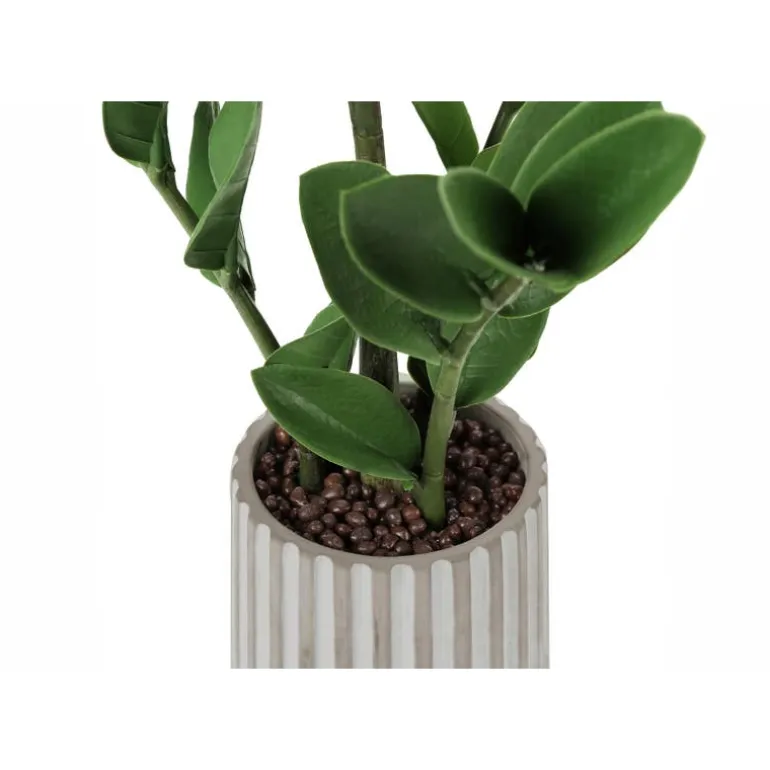 Artificial plant - 20"h / indoor zz in a 5" cement pot