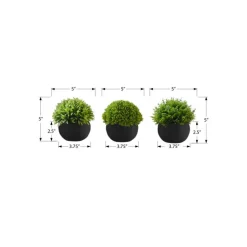 Artificial Plant 5" (set of 3)