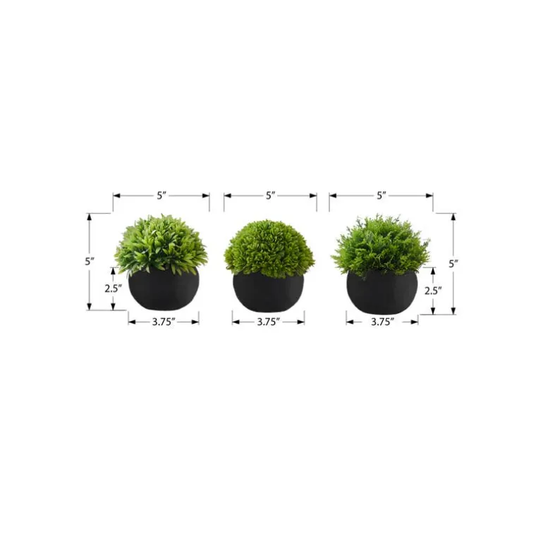 Artificial Plant 5" (set of 3)