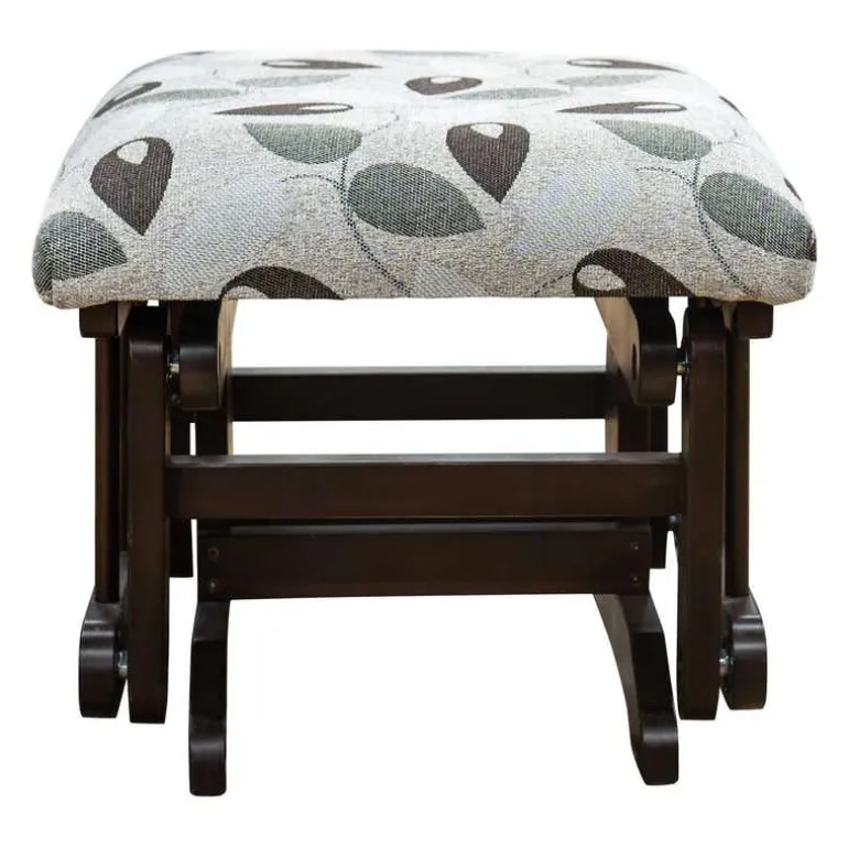 Ball-Bearing Gliding Footrest - Patterned Fabric