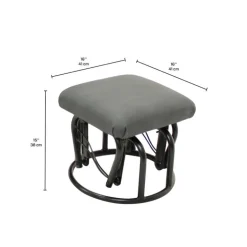 Ball-Bearing Gliding Footrest - Grey