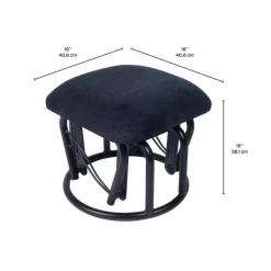 Ball-Bearing Gliding Footrest - Black